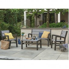 KETER. Set mobilier gradina gri-maroniu Montero..